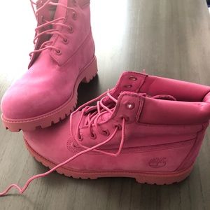 Pink Timberland Boots